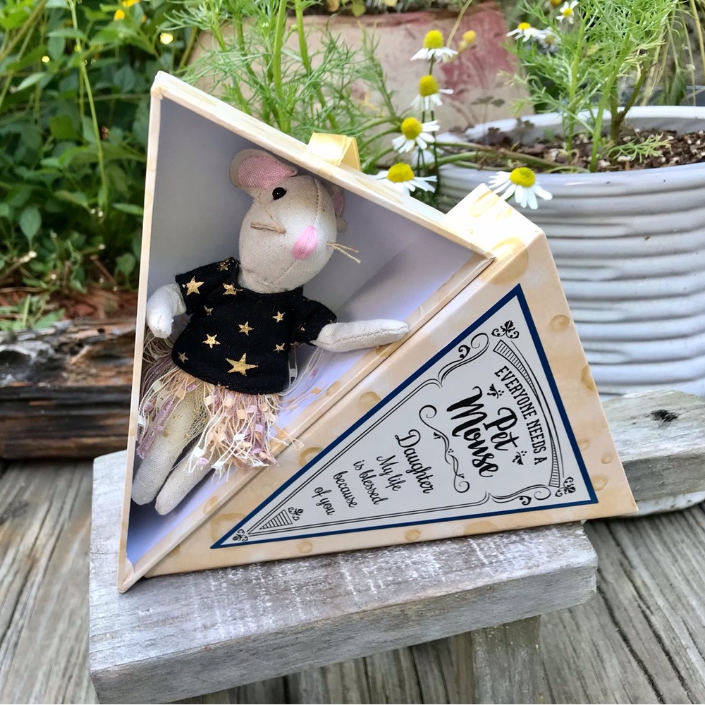 GANZ Pet Mouse Daughter Gift Graduation Birthday Collectible Tiny Mouse Plush